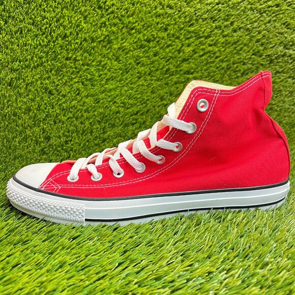 Converse Chuck Taylor All Star Hi Mens Size 10 Red White Athletic Shoes Sneakers - Picture 3 of 10